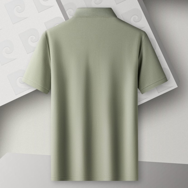 Pierre Cardin Men's Ash Grey Cotton-Blend Polo P73113026A93